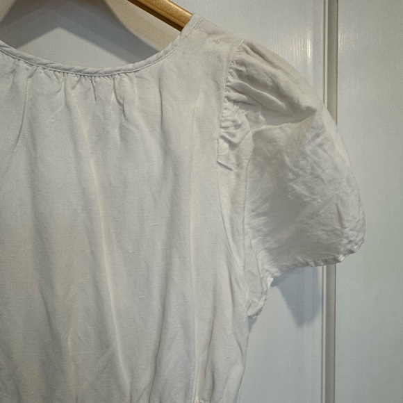 Anthropologie Somerset mini White Dress size medium- hem slightly longer - Picture 6 of 15